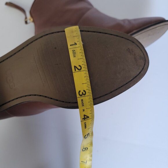 UGG Bruno Leather Ankle Booties With Back Zip. Size US 7/EU 38 - Picture 10 of 11